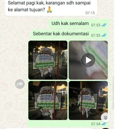 Pengiriman Papan Bunga Selamat Karang Timur