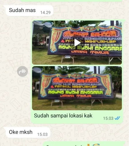 Pengiriman Papan Bunga Karang Timur