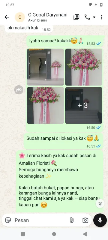 Pengiriman Karangan Bunga Karang Timur