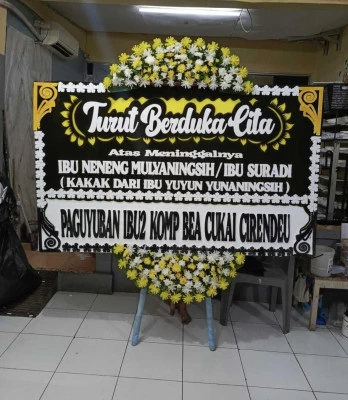 Papan Bunga di Karang Timur